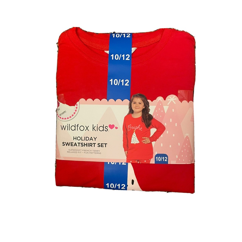 Wildfox Kids Holiday Sweatshirt Set Size 10/12